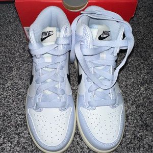 Nike Dunk High "Summit White/Black/Coconut Milk/Football Grey" Preschool - NEW